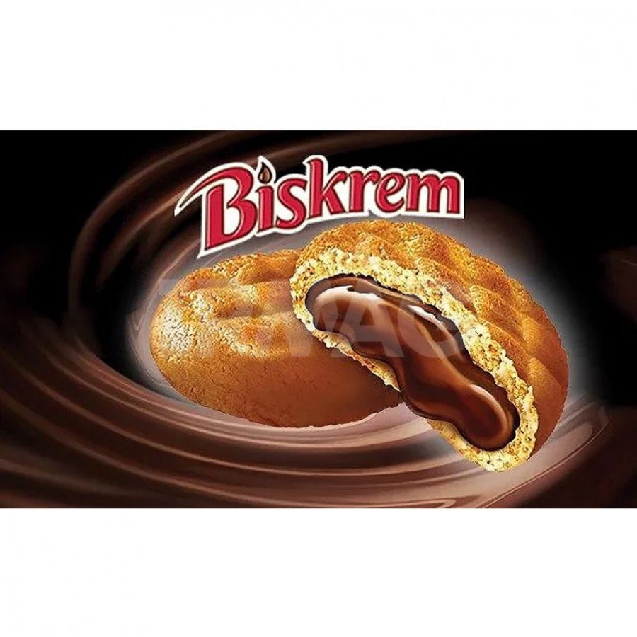 Печенье Biskrem 180г с какао кремовой начинкой Ulker